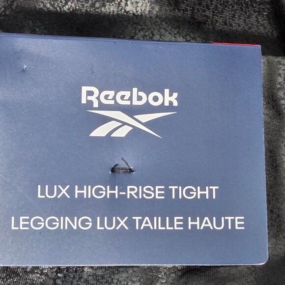 NWT | Reebok Lux High-Rise Faux Leather Crackle Finish Tights | 2X / 18-20W - Picture 5 of 7